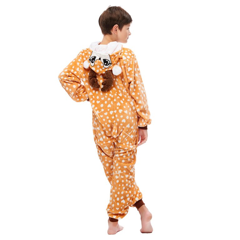 Baby Reindeer Onesie Kigurumi Animal Costumes Pajamas for Kids - Allonesie