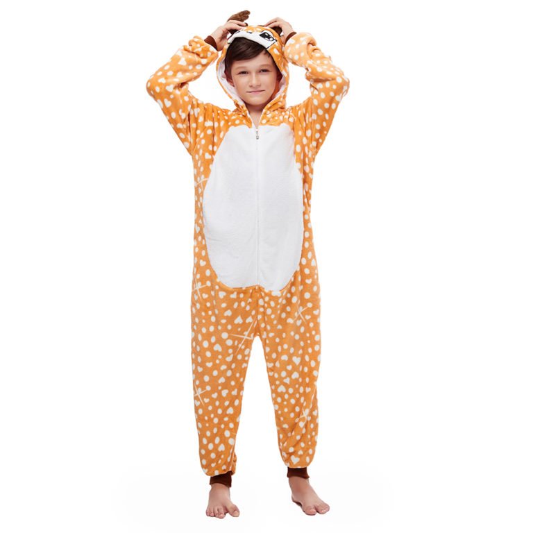 Baby Reindeer Onesie Kigurumi Animal Costumes Pajamas for Kids - Allonesie