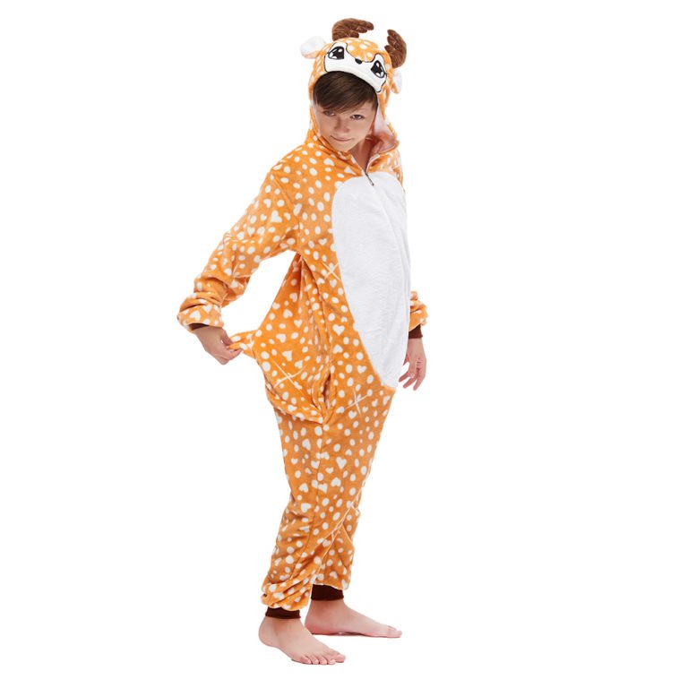 Baby Reindeer Onesie Kigurumi Animal Costumes Pajamas for Kids - Allonesie