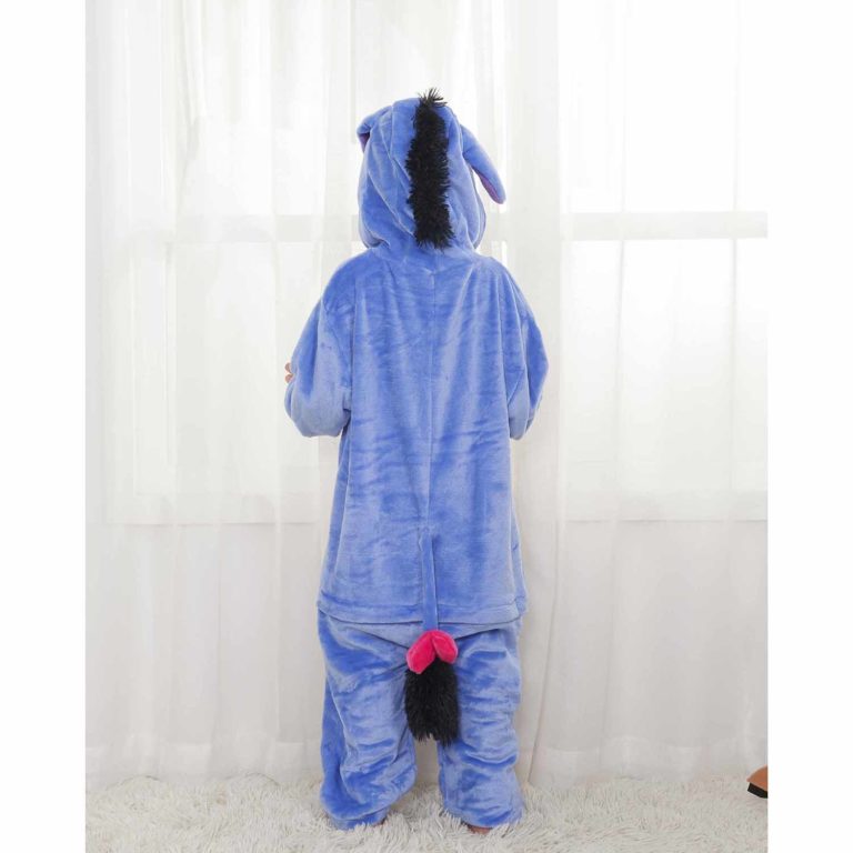 Blue Toddler Animal Eeyore Onesie Pajamas Kids Kigurumi Animal Costumes