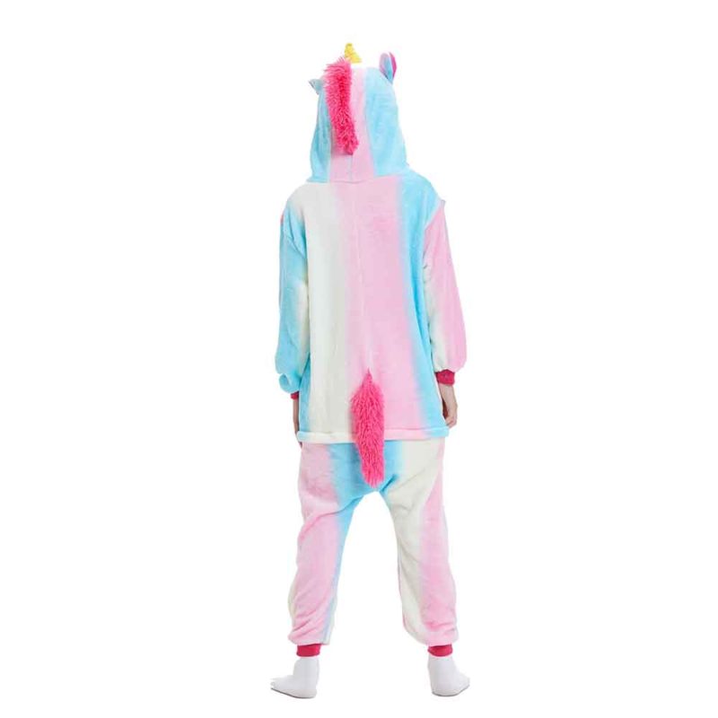 Rainbow Unicorn Onesie Kids Girls Kigurumi Animal Costumes Pajamas ...