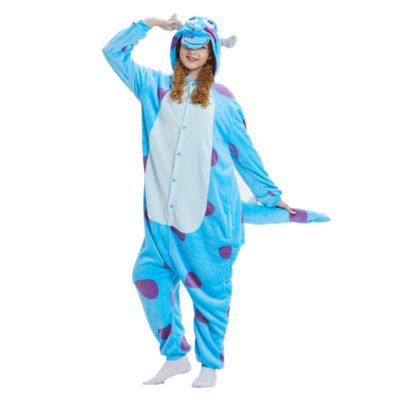 Monsters Inc Sully Costume Onesie Kigurumi for Women Men Animal Pajamas ...