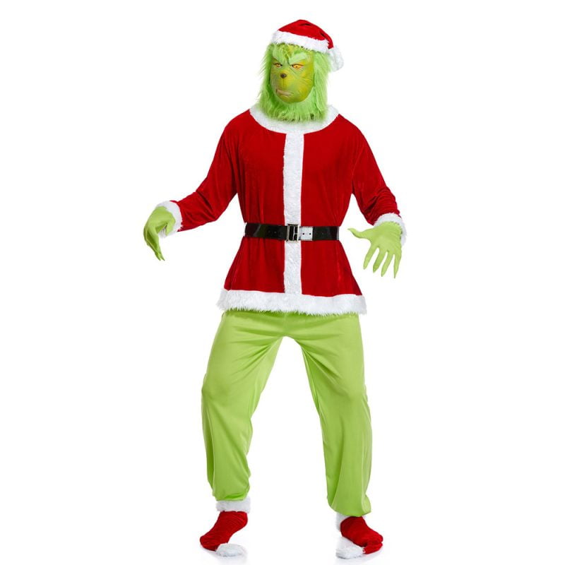 Grinch Costume For Adults Halloween Costume Xmas Outfit - Allonesie