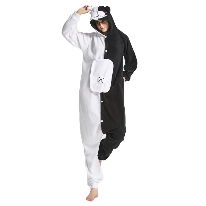 Monokuma Onesie Kigurumi Danganronpa Cosplay Halloween Adult Costumes