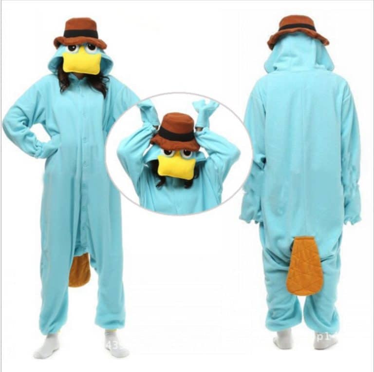 Perry The Platypus Onesie Costume For Adult Women And Men