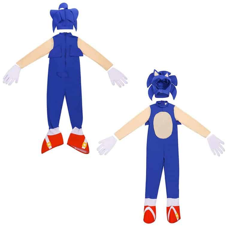 Sonic Cosplay the Hedgehog Costume for Kids Halloween Costume - Allonesie