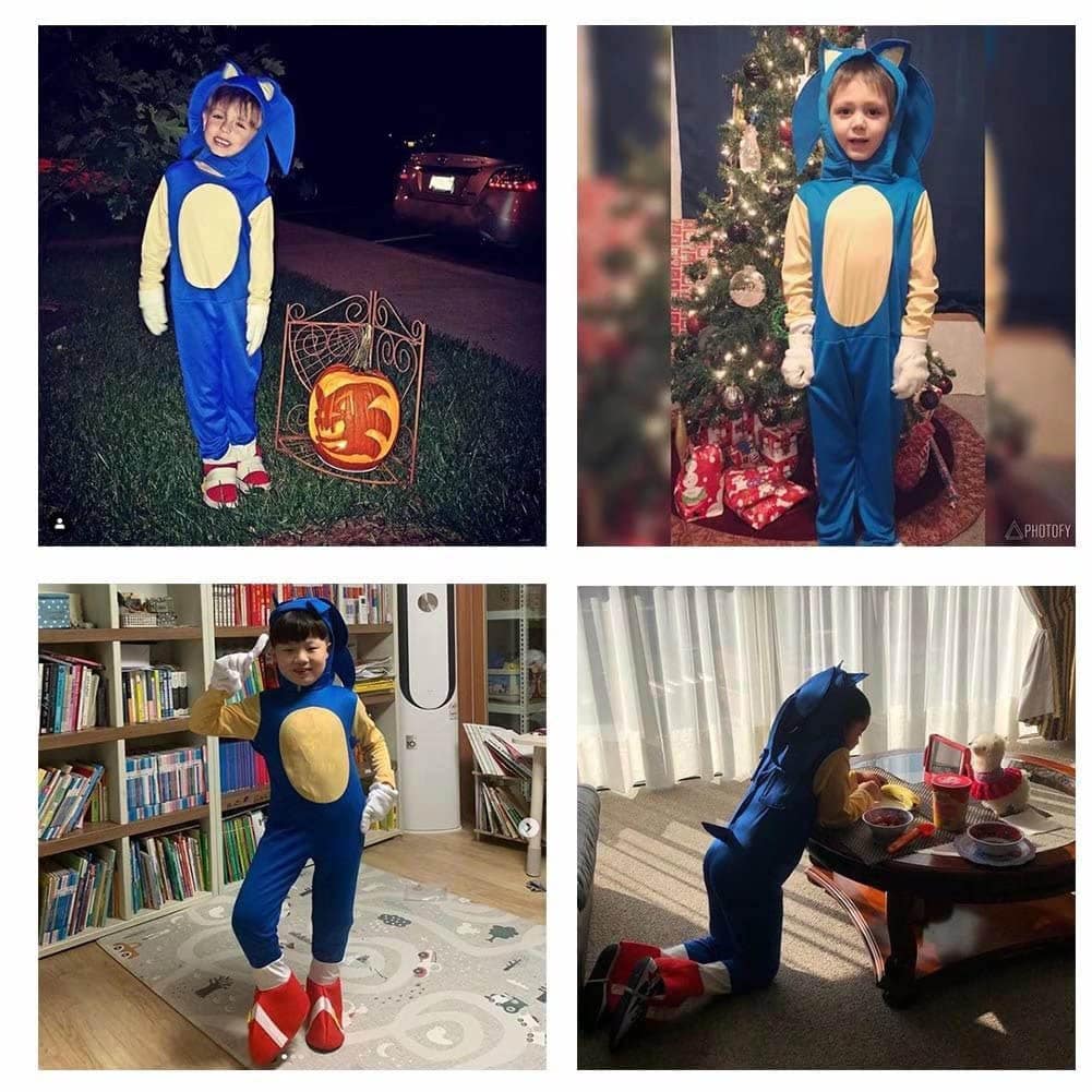 It's not perfect, but my 4 year old loves his Halloween costume and tbh  it's been fun having something to do! DIY Sonic the hedgehog costume is  finally complete! Happy, almost Halloween